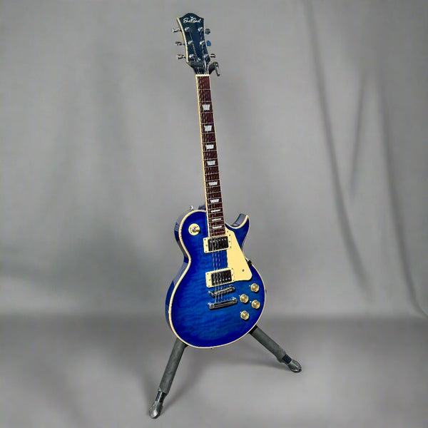 Pre-Owned East Coast Les Paul-Style Electric Guitar – Transparent Blue Finish