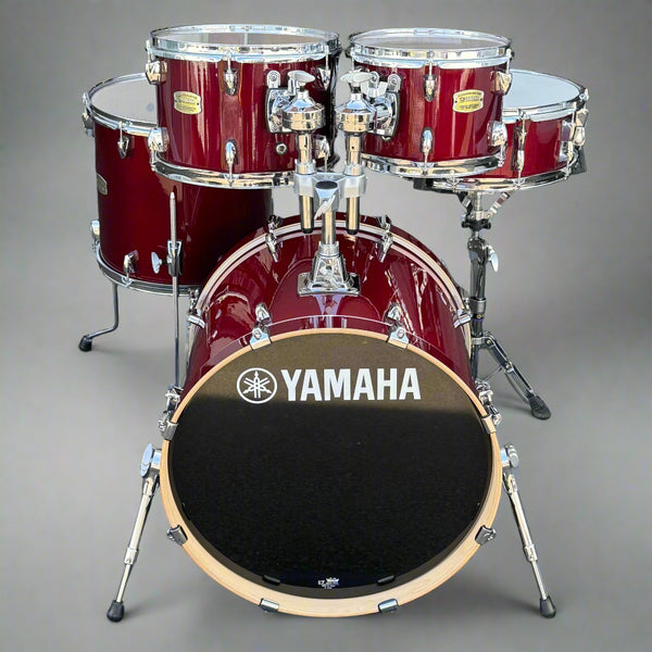 Pre-Owned Yamaha Stage Custom Drum Kit – Cranberry Red Birch 5-Piece Shell Pack - 20" Bass Drum