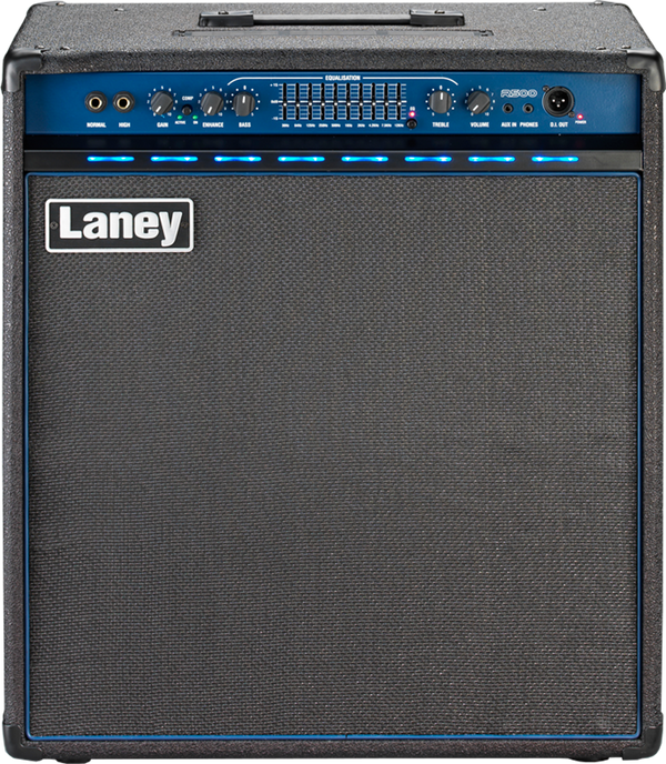 Laney R500-115 Bass Combo Amplifier – 500W Solid-State Amp with 15” Speaker & Graphic EQ