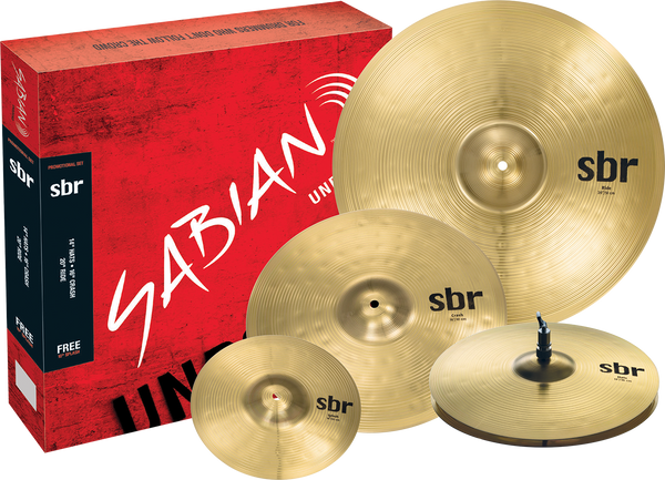 Sabian SBR Promo Cymbal Set With Free 10" Splash