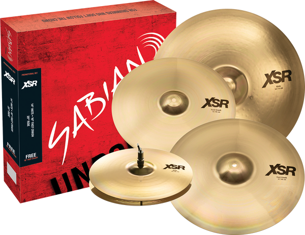 Sabian XSR Performance set Brilliant finish with 18" cymbal