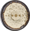 Meinl Sonic Energy 22" Soundscape Gong (SGMP22) with Moon Phases design, nickel silver finish.
