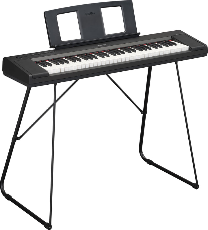 Yamaha Piaggero NP-15 61-Key Smart Portable Piano Black with stand