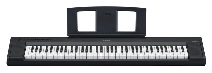 Yamaha NP-35 Piaggero Digital Keyboard with 76 Graded Soft-Touch Sensitive Keys and 15 Instrumental Voices, Lightweight and Portable front with music rest 