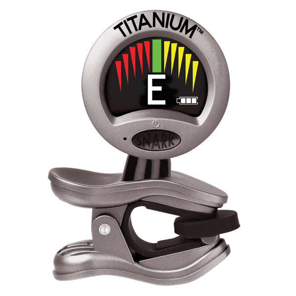 Snark® Titanium Rechargeable Tuner ~ Silver | Noise-Blocking Precision Tuner