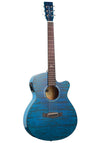 Tanglewood Azure Super Folk TA4CEBL Acoustic-Electric Guitar - Serenity Blue