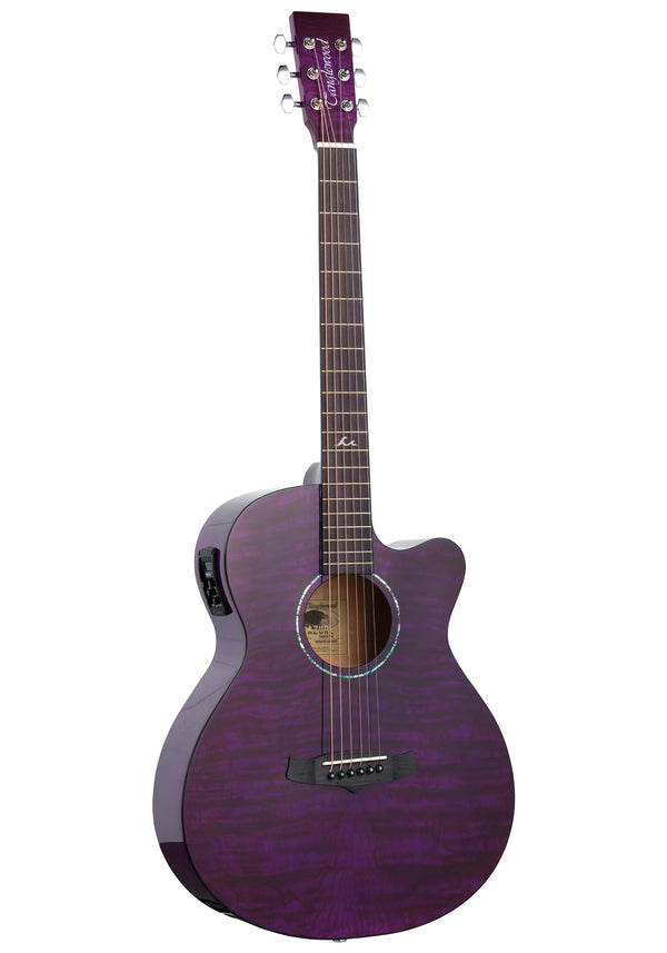 Tanglewood Azure Super Folk TA4CEPU Acoustic-Electric Guitar - Purple Gloss