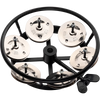 Meinl Percussion 5-inch Hi-Hat tambourine with stainless steel jingles, rubber padded surface, and wing nut for easy adjustment.