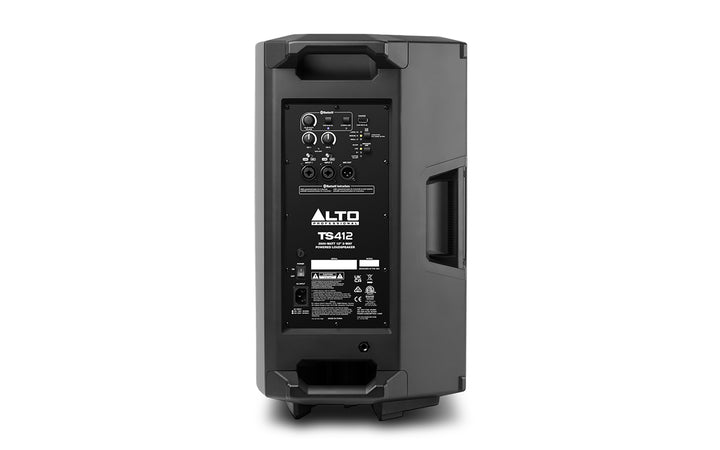 Alto TS412 loudspeaker rear panel with input and output controls