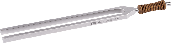 Meinl Sonic Energy Therapy Master Tuning Fork 128 Hz with cork handle and engraved tuning info