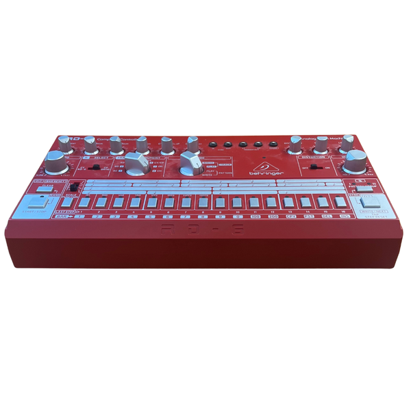 Pre-owned Behringer RD-6 analog drum machine red front view