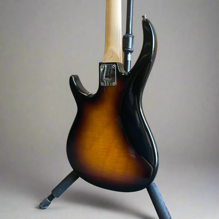 Neck heel and back of headstock on Peavey Milestone BXP bass guitar

