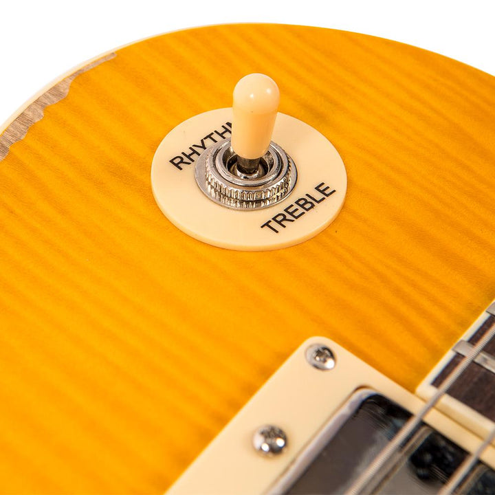 Vintage V100 ICON Electric Guitar ~ Distressed 'Lemon Drop'