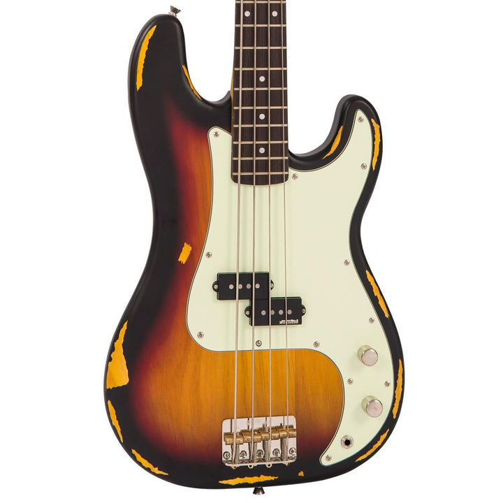 Vintage V4 ICON Bass ~ Distressed Sunset Sunburst