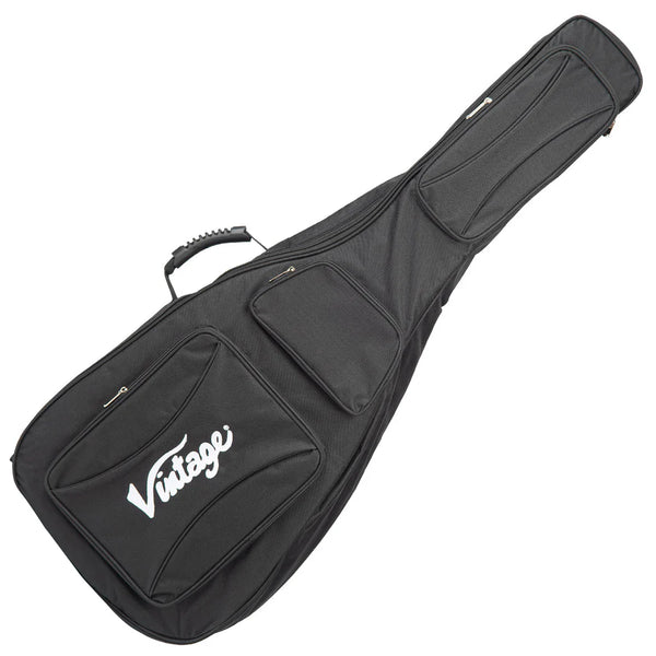 Vintage Deluxe Dreadnought Guitar Bag – Black (VDDG2)