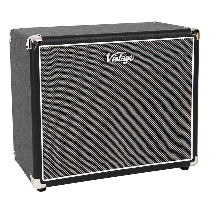 Vintage Retro 10" guitar cab in black with rubber feet


