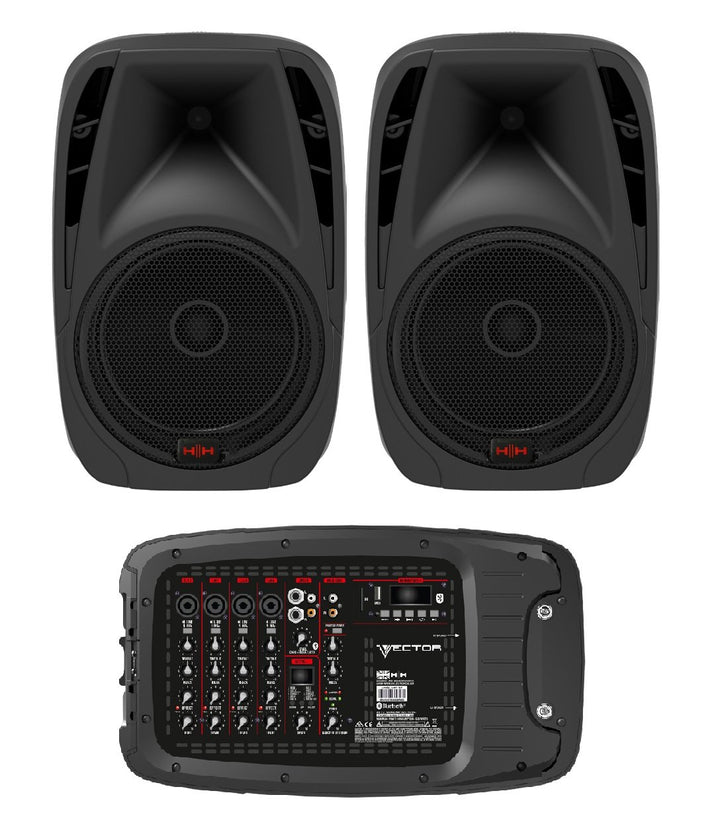 HH VRC-210 portable PA system front view