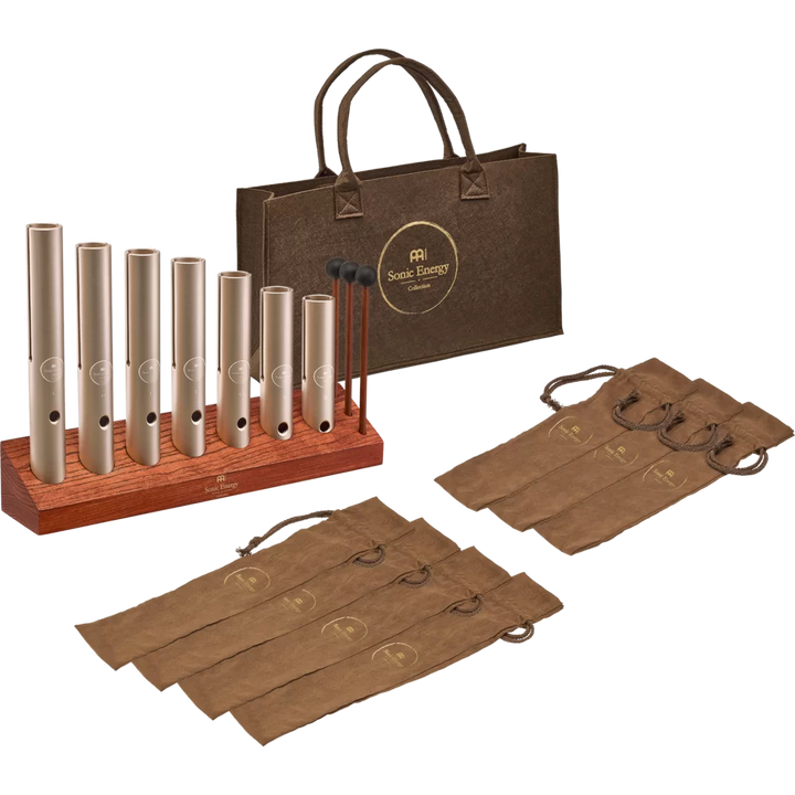 Wooden stand and carrying bag for easy transport of Wah-Wah Tube Set