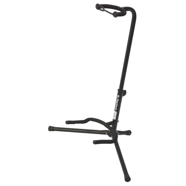 On-Stage Universal Guitar Stand black with velveteen rubber padding for electric and acoustic guitars