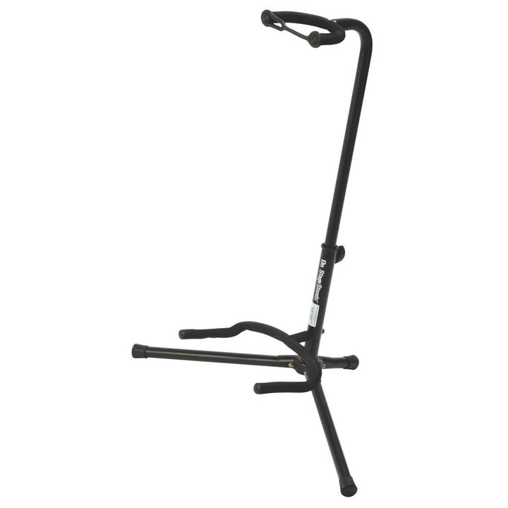 On-Stage Universal Guitar Stand black with velveteen rubber padding for electric and acoustic guitars