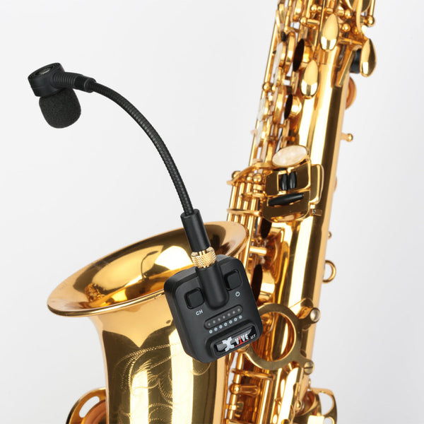 Xvive XU7 Saxophone & Trumpet Wireless System – Clip-On Mic with Travel Case