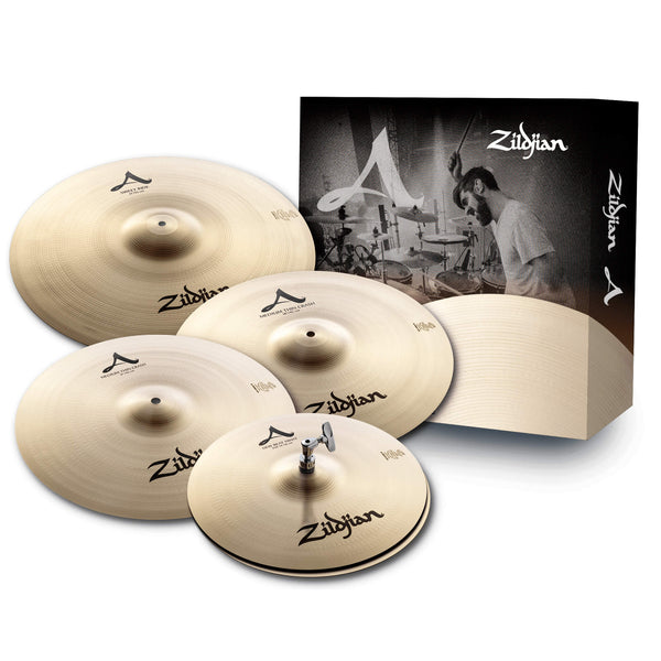 Zildjian Avedis Sweet Ride Cymbal Box Set with 14" HiHats, 16" and 18" Crashes, and 21" Sweet Ride Cymbal