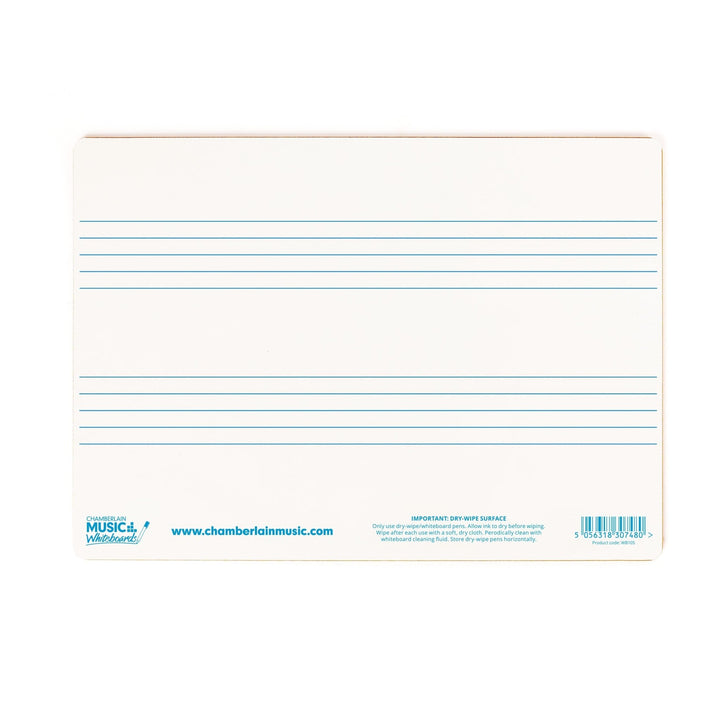 A4 mini dry - wipe music whiteboard with 2 pre - printed staves - Ev - Entz Music