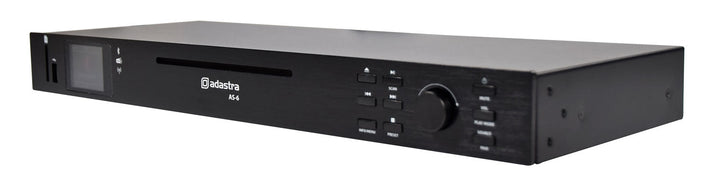 Adastra AS - 6 Audio Source Multi - Format Player – 1U Rack - Mountable Multi - Source Player - Ev - Entz Music