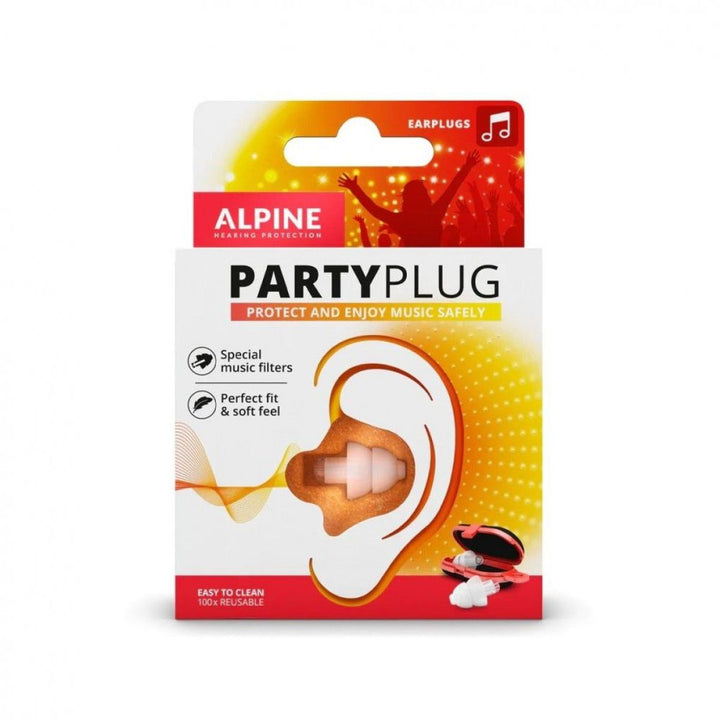 Alpine PartyPlug Translucent Earplugs – Comfortable & Reusable Hearing Protection - Ev - Entz Music