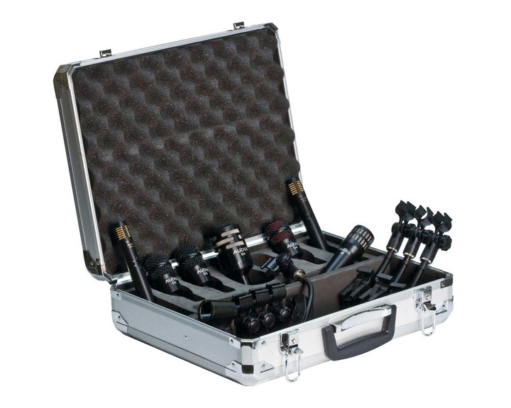 Audix DP7 Mic Drum Pack Inc Case (1xi5 / 2xD2 /1xD4 / 1xD6 / 2xASDX51) - Ev - Entz Music