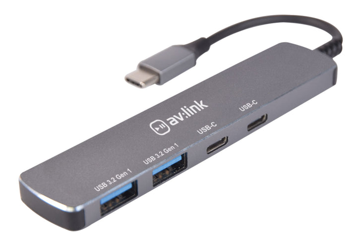 AV:Link 4 Port Ultra - Slim USB3.2 Type - C Hub - Expand Your Connectivity - Ev - Entz Music
