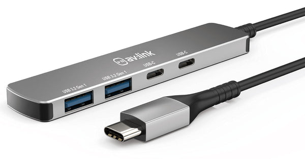 AV:Link 4 Port Ultra - Slim USB3.2 Type - C Hub - Expand Your Connectivity - Ev - Entz Music