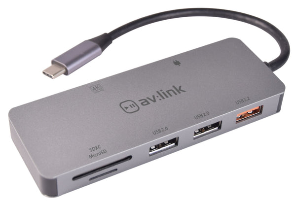 AV:Link 7 Port USB3.2 Type - C Multi - Hub - Ultimate Connectivity Solution - Ev - Entz Music