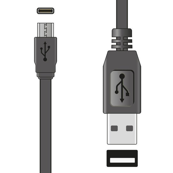 AV:link USB Type A - C Short Sync & Charge Flat Cable 20cm - Ev - Entz Music