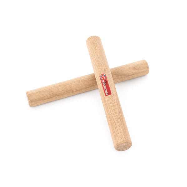 Percussion Plus Percussion Plus 8” professional solid oak claves - image 1