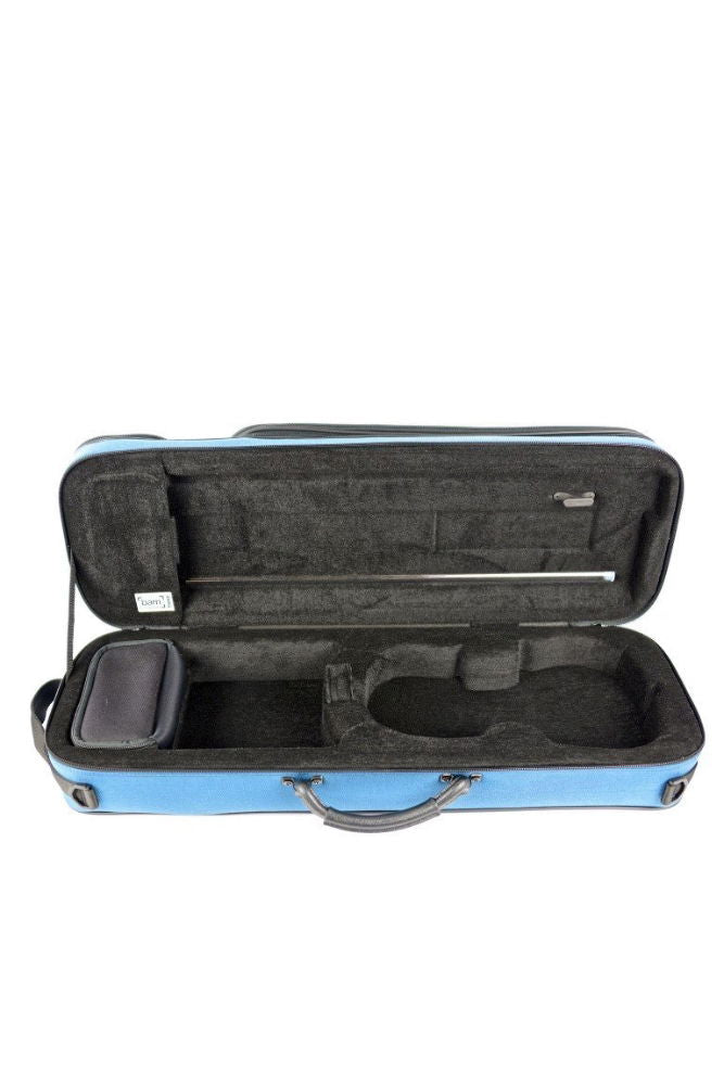 BAM Classic Oblong Violin Case - Lightweight, Durable & Water - Resistant Protection (Green, Black, Blue) - Ev - Entz Music