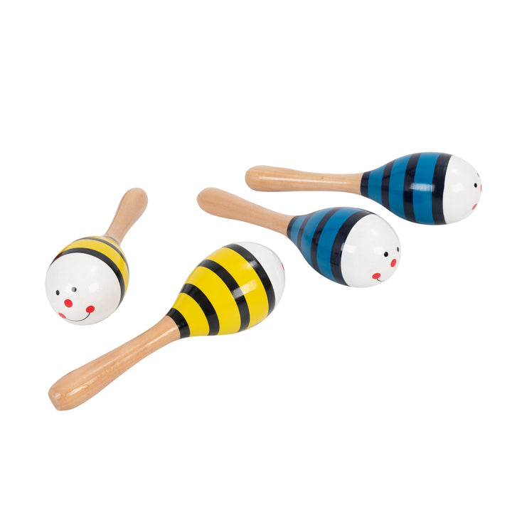 Percussion Plus Percussion Plus wooden bug maracas - Yellow bee - image 4