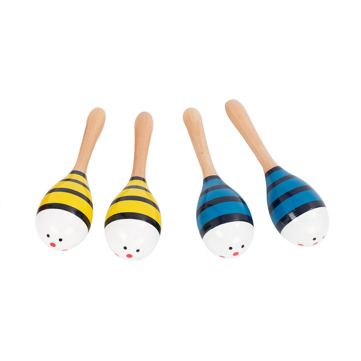 Percussion Plus Percussion Plus wooden bug maracas - Blue bee - image 5