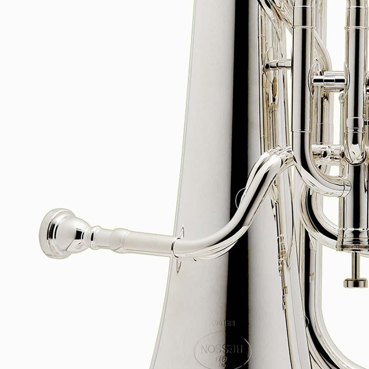 Besson BE187 Prodige 3 Valve Bb Tuba - Silver Plate with Case - Ev - Entz Music