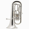 Besson BE187 Prodige 3 Valve Bb Tuba - Silver Plate with Case - Ev - Entz Music