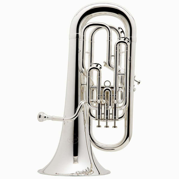 Besson BE187 Prodige 3 Valve Bb Tuba - Silver Plate with Case - Ev - Entz Music