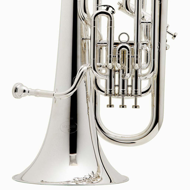 Besson BE187 Prodige 3 Valve Bb Tuba - Silver Plate with Case - Ev - Entz Music