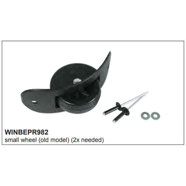 Besson WINBEPR982 Wheel with Rivets – Replacement Wheel for Tuba & Bass Clarinet Cases (Old Small Type) - Ev - Entz Music
