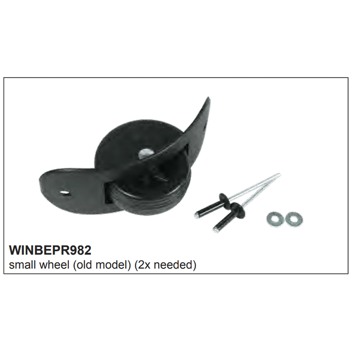 Besson WINBEPR982 Wheel with Rivets – Replacement Wheel for Tuba & Bass Clarinet Cases (Old Small Type) - Ev - Entz Music