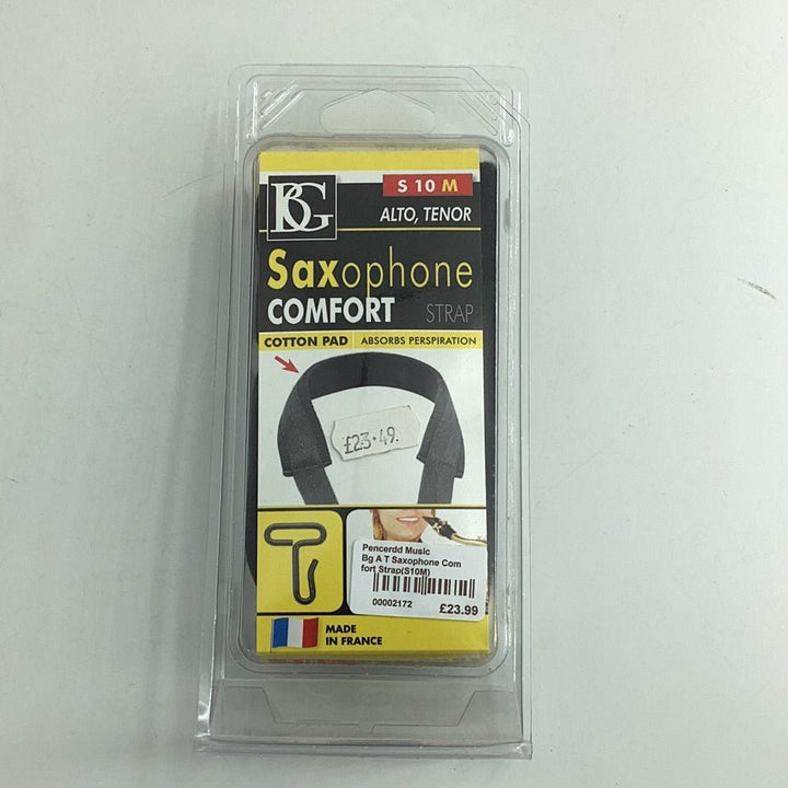 BG Alto and Tenor Saxophone Elastic Neck Strap - Metal Hook - Ev - Entz Music