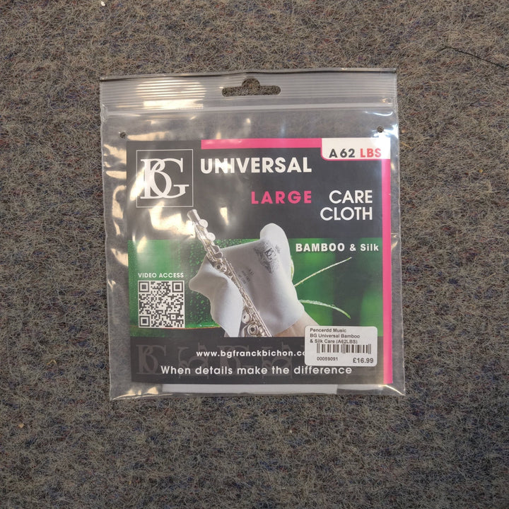 BG Model A62LBS Bamboo/Silk Universal Care Cloth - Large Size - Ev - Entz Music