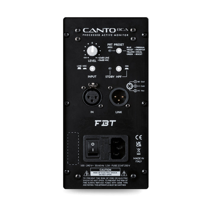 FBT CANTO 8CA W FBT 2-way Coax Active speaker - 8" + 1" - 200Wrms+100Wrms. White - product image 5