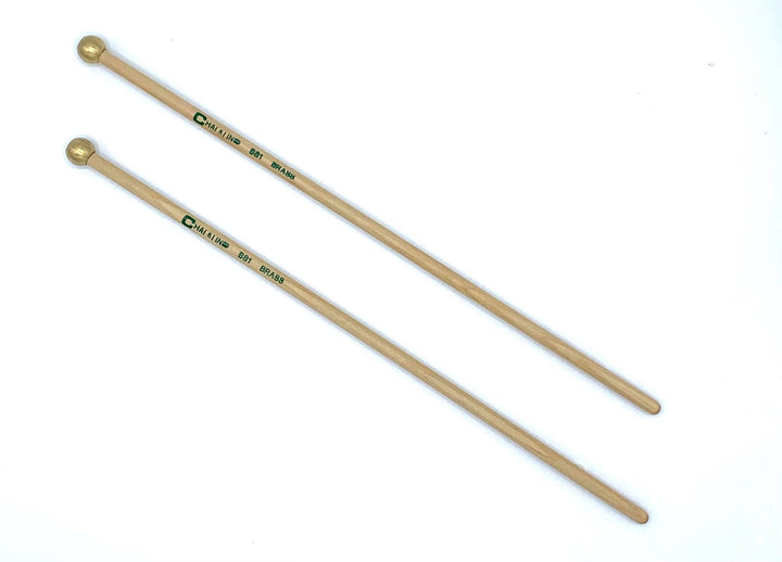 Chalklin Glockenspiel Brass Mallets – 13mm Brass Head, Birch Shaft (BS1) – Bright, Piercing Tone for Precision - Ev - Entz Music