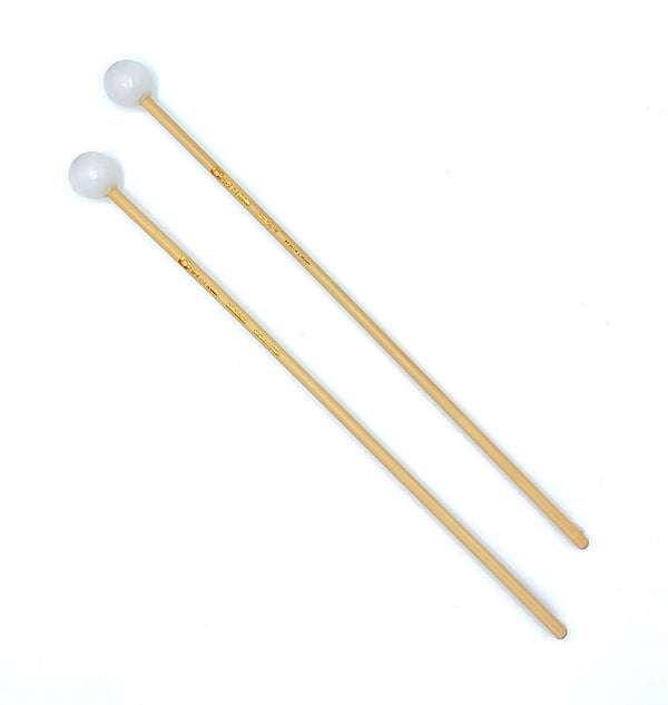Chalklin MSGJ3S Ragtime Xylophone Mallets – 28mm Softer Poly Ball, Rattan Shaft - Ev - Entz Music