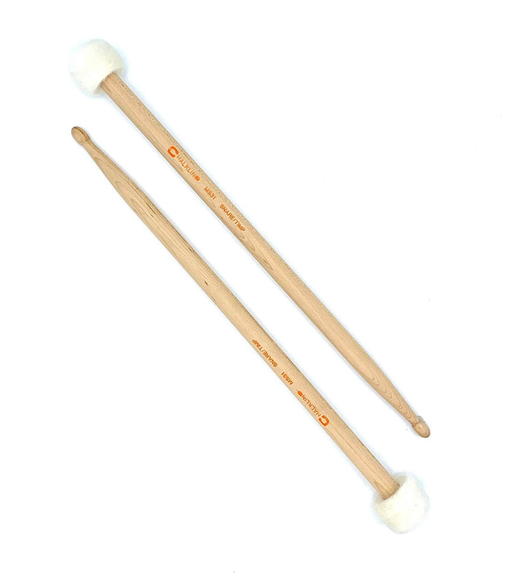 Chalklin Snare/Timpani Mallets – 38mm Cork & Felt Head, Rattan Shaft (MS31) – Ideal for Extended Play - Ev - Entz Music